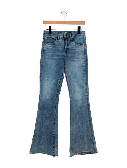 Veronica Beard Mid-Rise Wide Leg Jeans