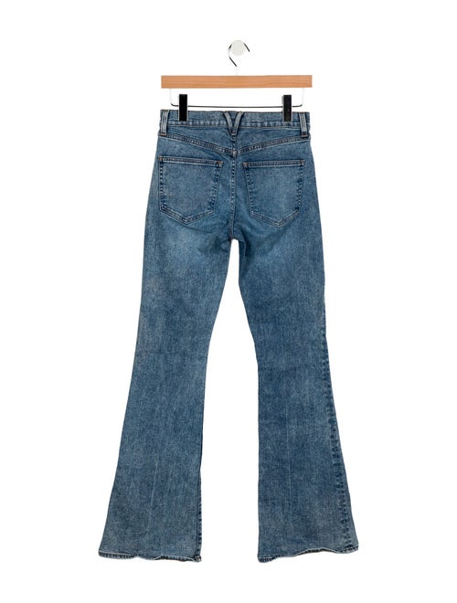 Veronica Beard Mid-Rise Wide Leg Jeans