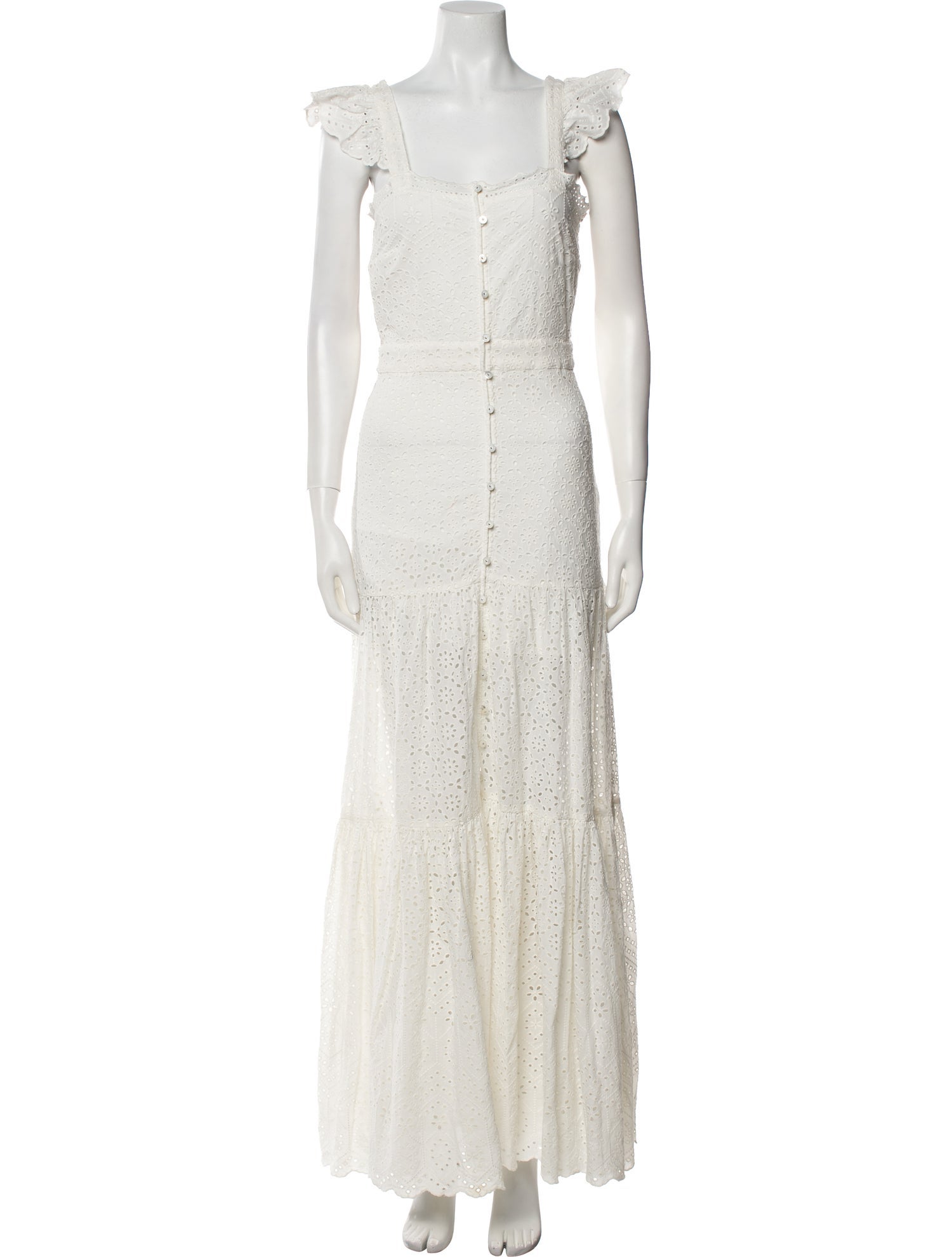 Veronica Beard Square Neckline Long Dress