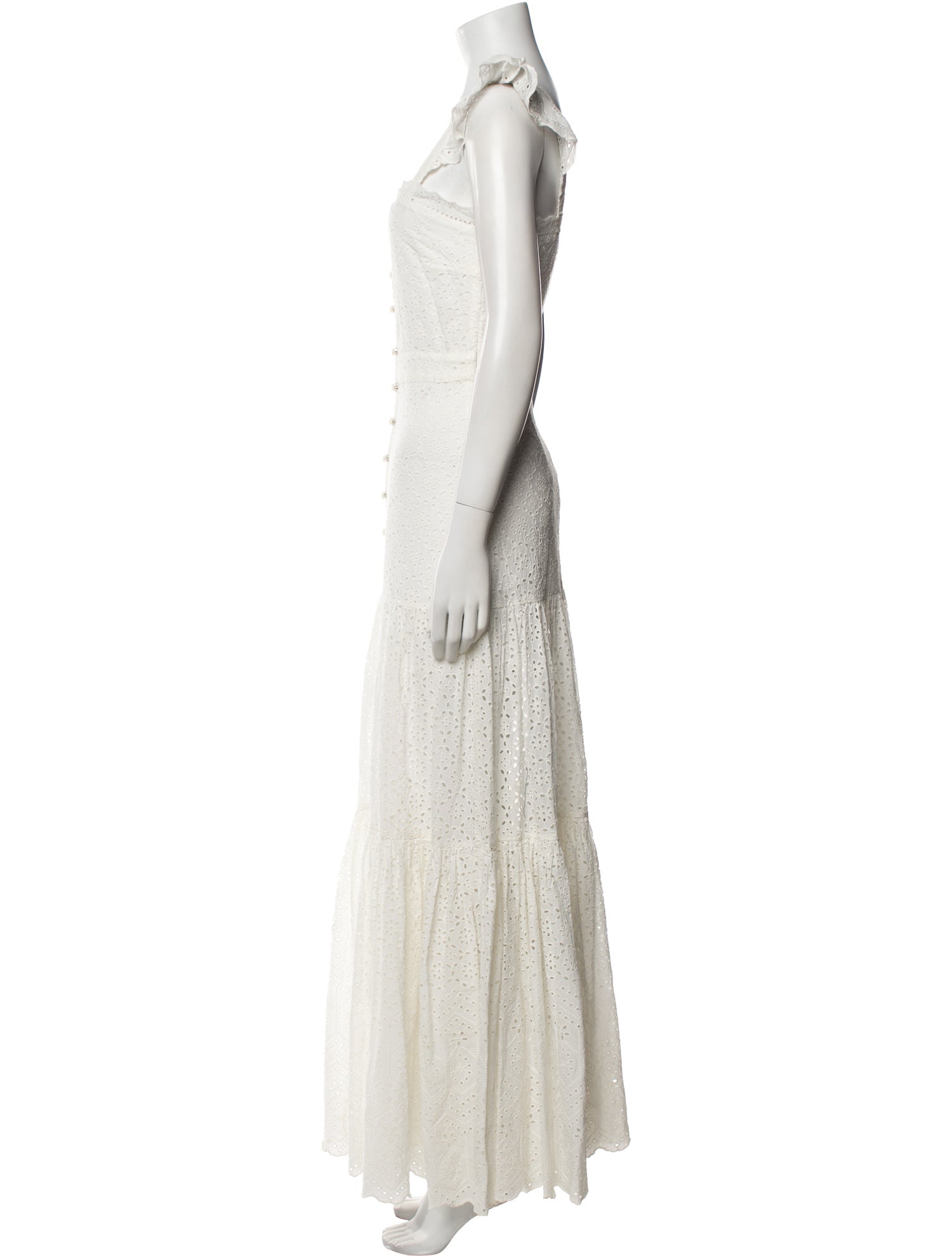 Veronica Beard Square Neckline Long Dress