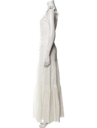 Veronica Beard Square Neckline Long Dress