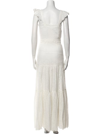 Veronica Beard Square Neckline Long Dress