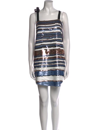 Veronica Beard Striped Mini Dress
