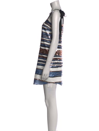 Veronica Beard Striped Mini Dress