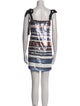 Veronica Beard Striped Mini Dress