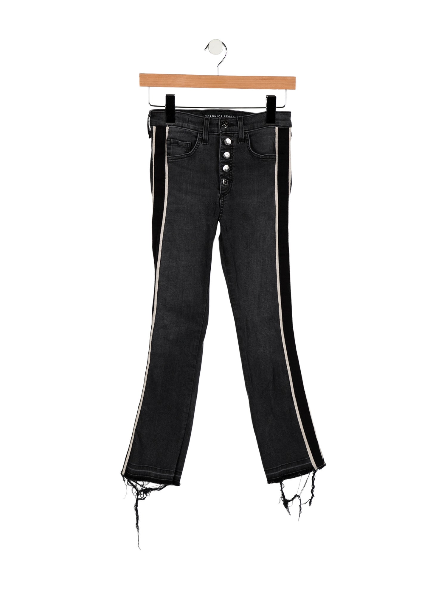 Veronica Beard Mid-Rise Straight Leg Jeans