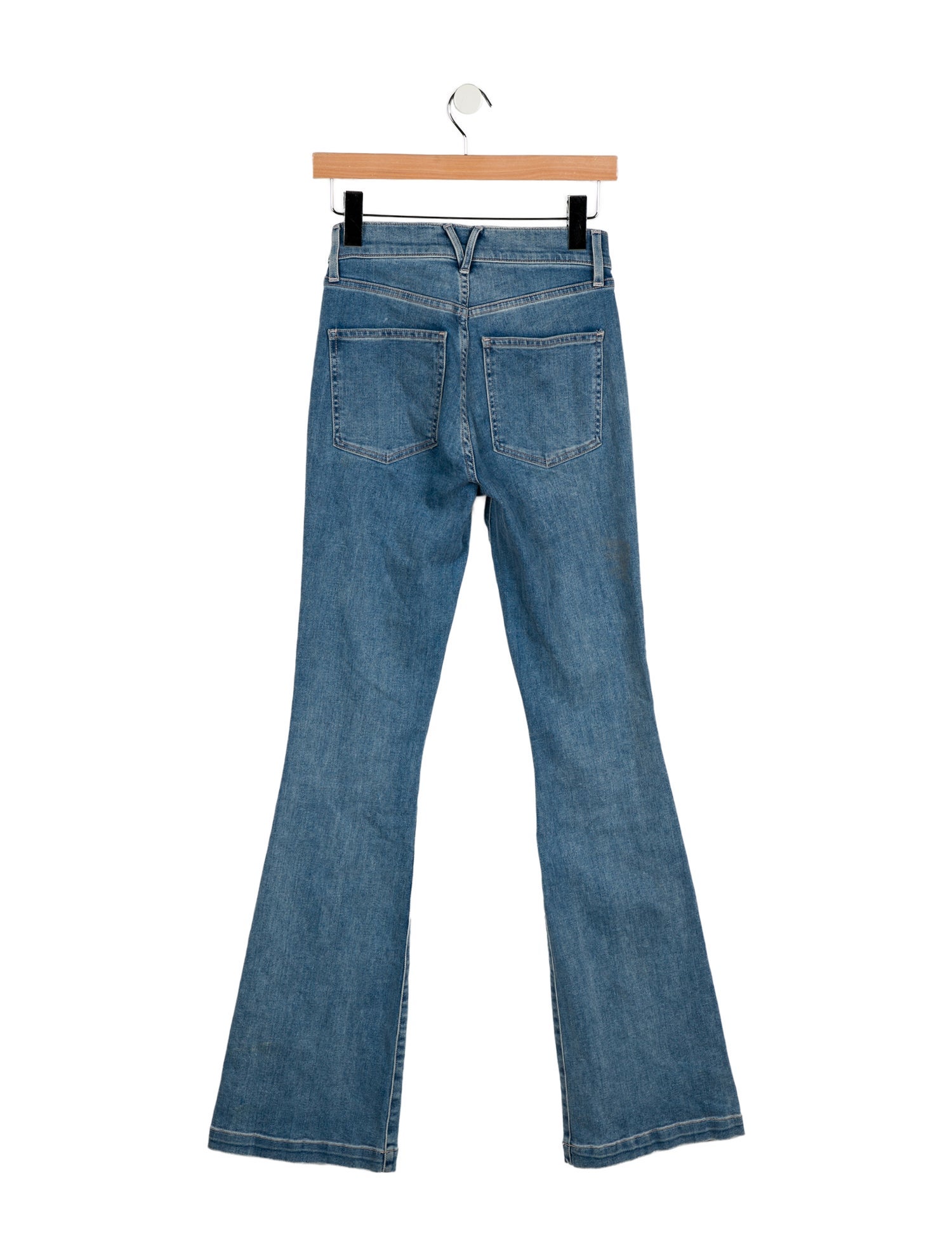 Veronica Beard Mid-Rise Wide Leg Jeans