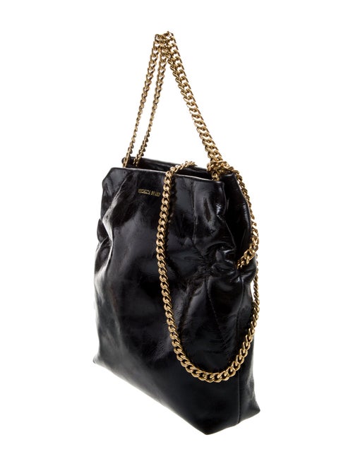Veronica Beard Patent Leather Bucket Bag