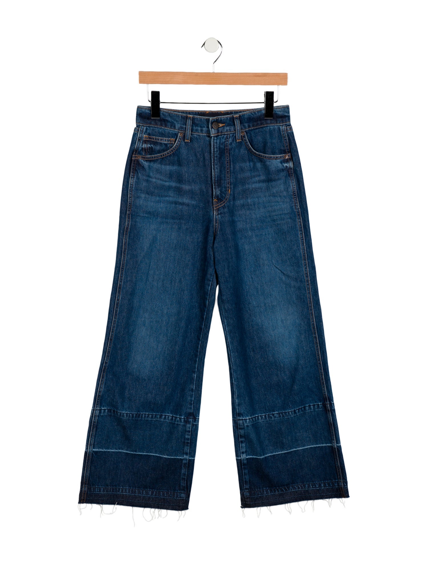 Veronica Beard High-Rise Wide Leg Jeans