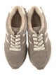 Veronica Beard Felt Faux Fur Trim Sneakers