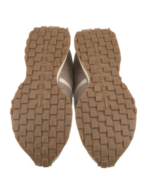 Veronica Beard Felt Faux Fur Trim Sneakers