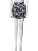 Veronica Beard Floral Print Mini Shorts