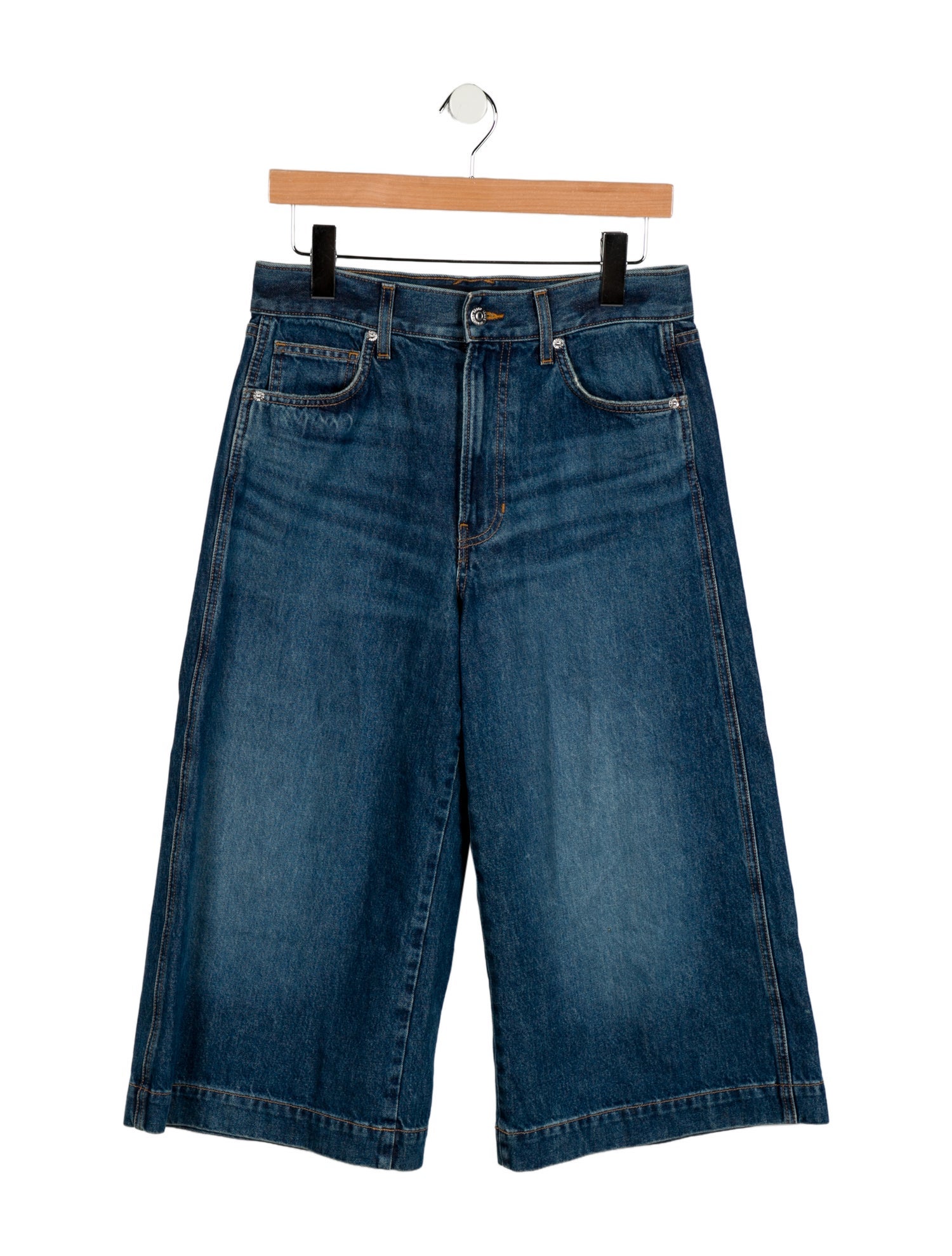 Veronica Beard High-Rise Wide Leg Jeans