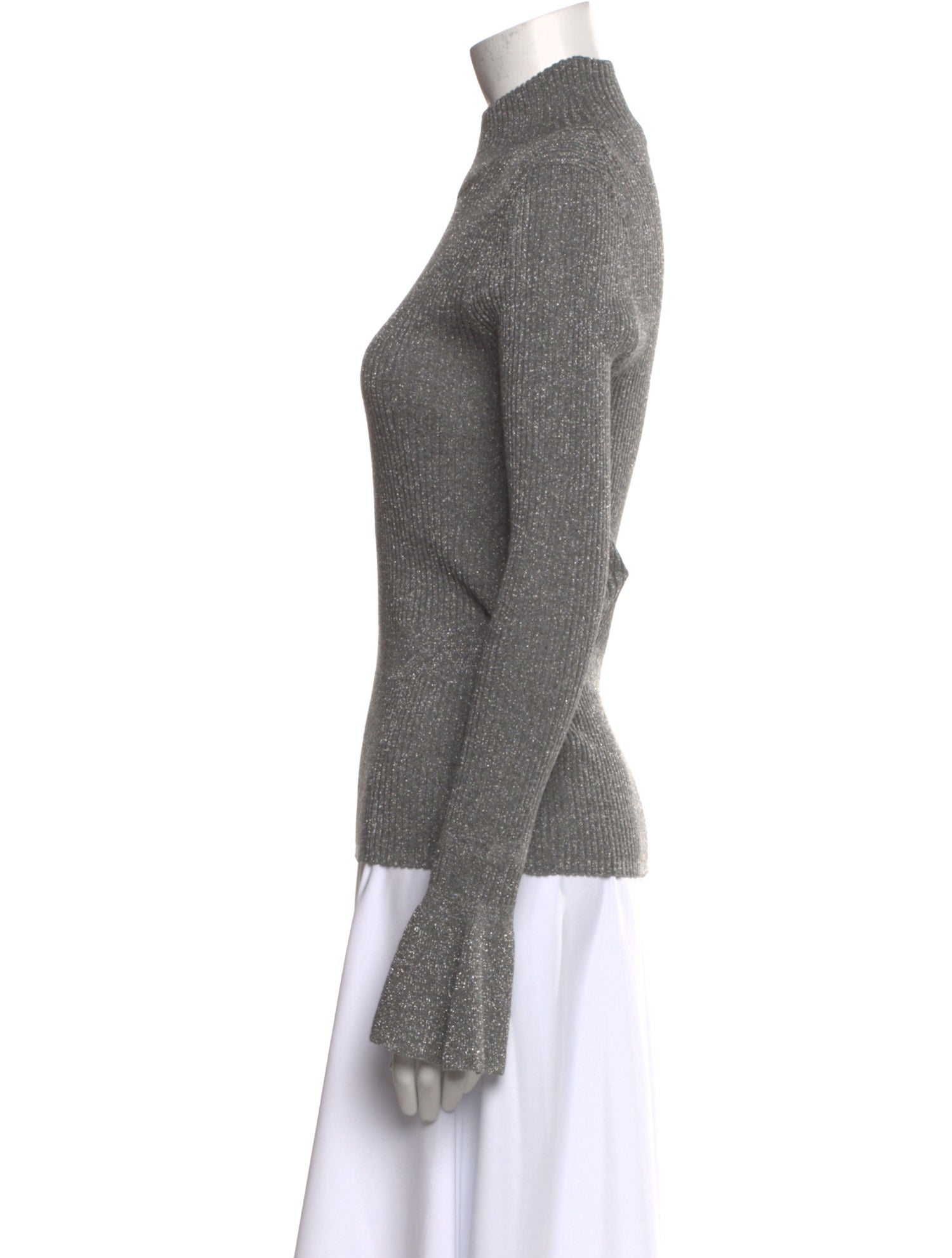 Veronica Beard Turtleneck Long Sleeve Top