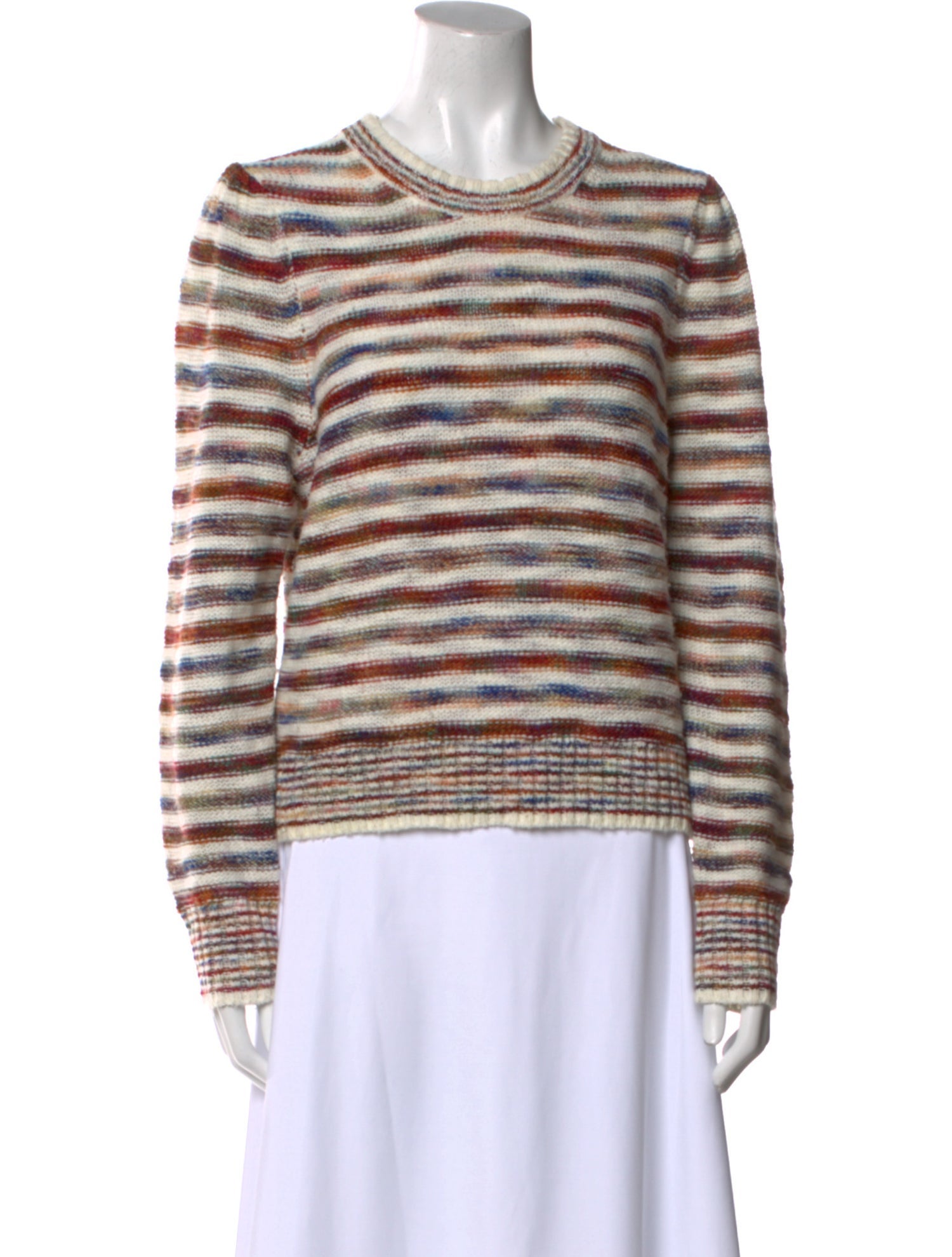 Veronica Beard Striped Scoop Neck Sweater