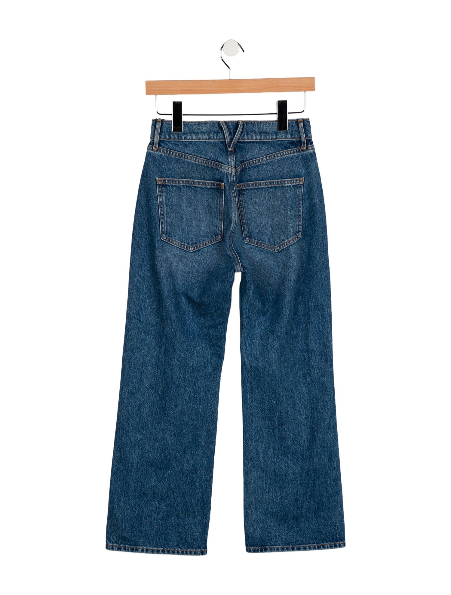 Veronica Beard Mid-Rise Wide Leg Jeans