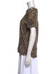 Veronica Beard Animal Print Scoop Neck T-Shirt