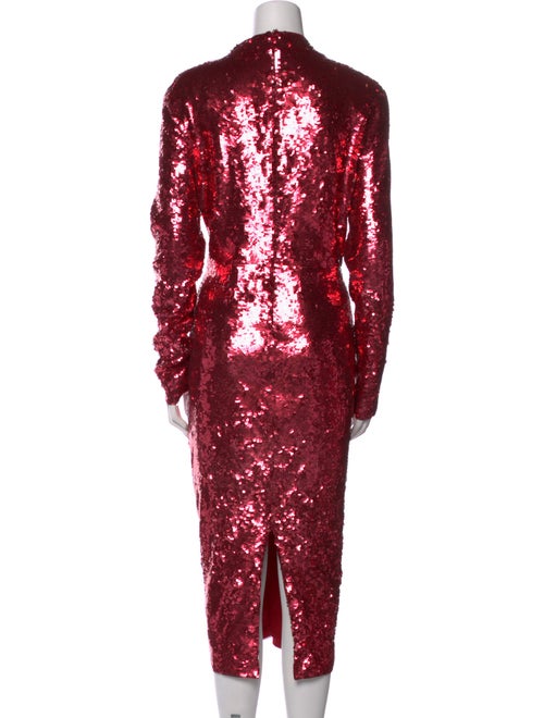 Veronica Beard Mock Neck Midi Length Dress