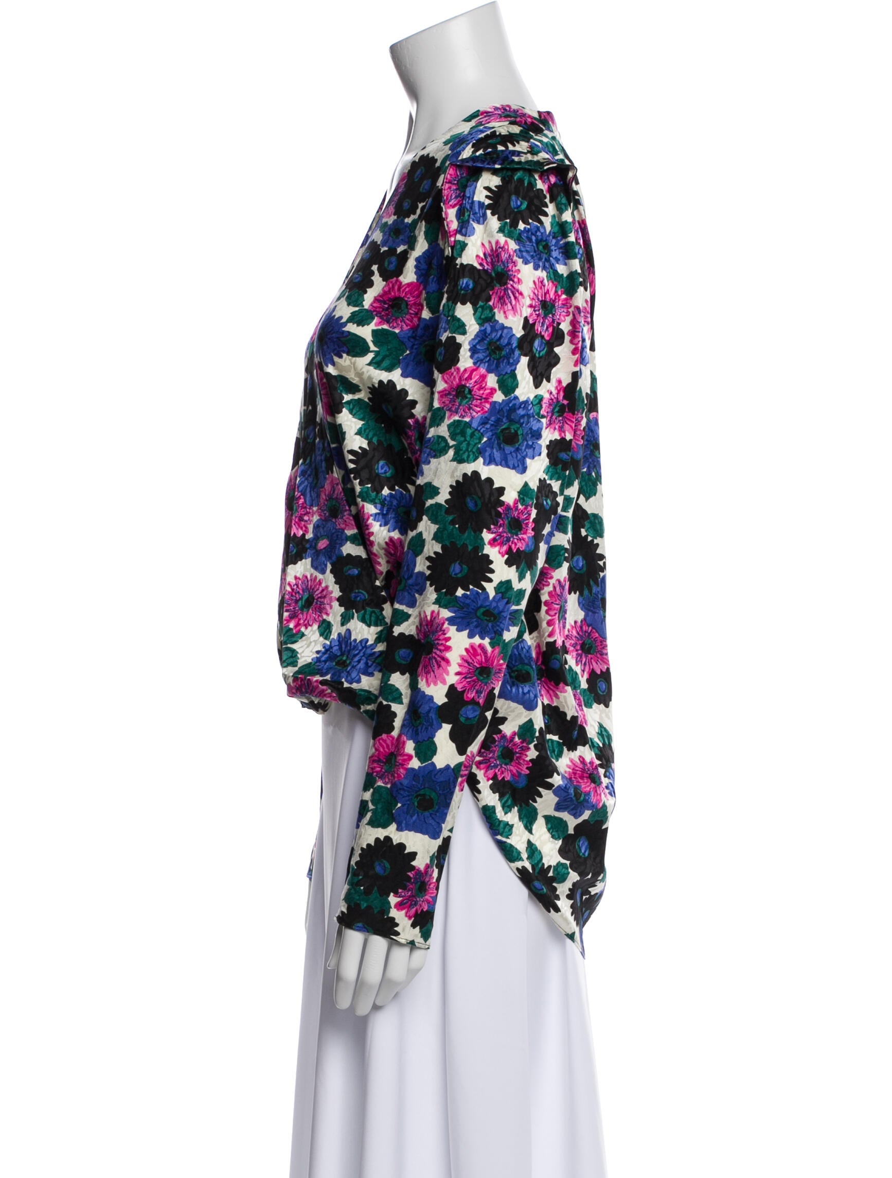 Veronica Beard Silk Floral Print Blouse w/ Tags