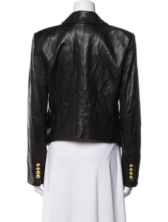 Veronica Beard Lamb Leather Blazer