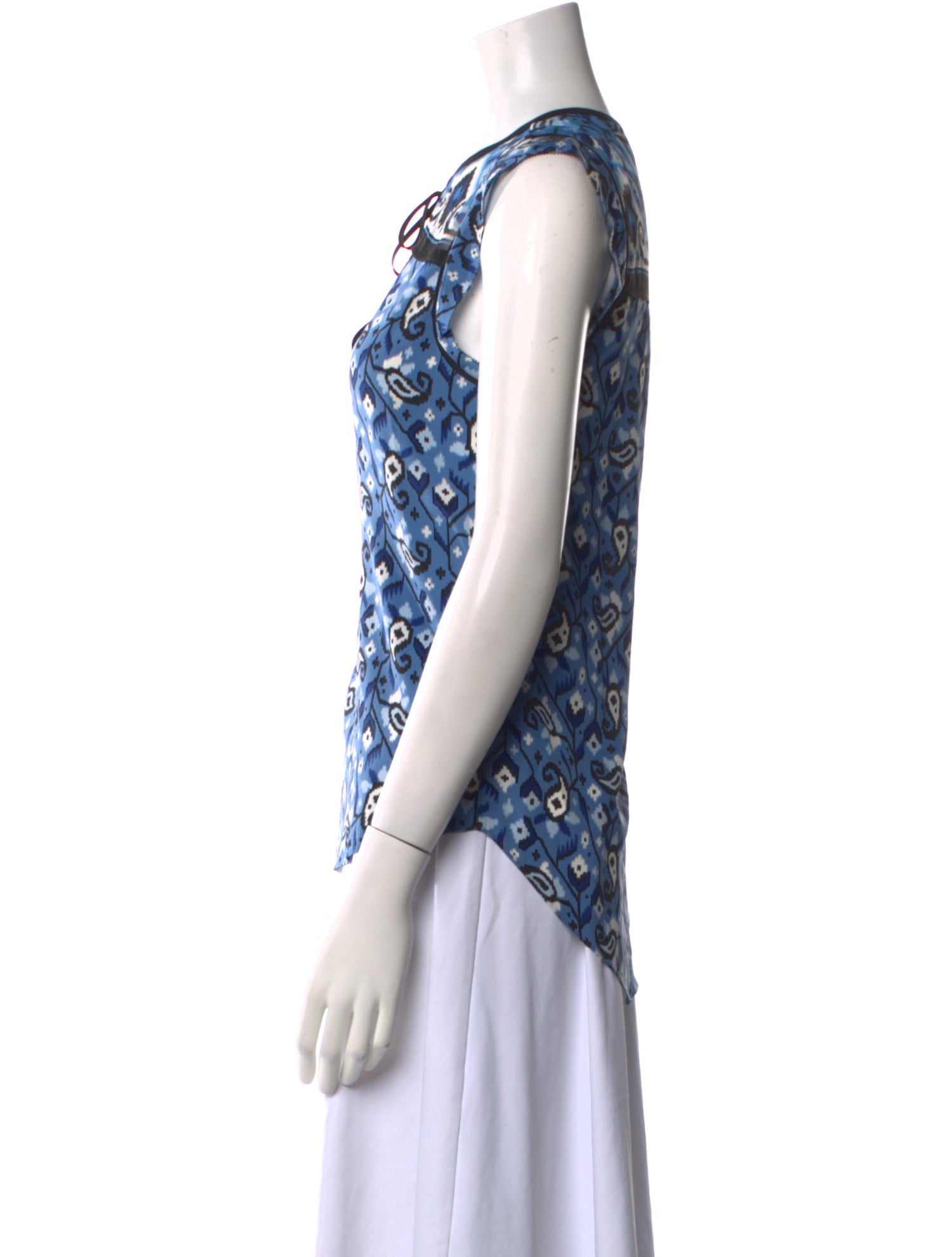 Veronica Beard Silk Printed Blouse