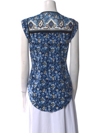 Veronica Beard Silk Printed Blouse