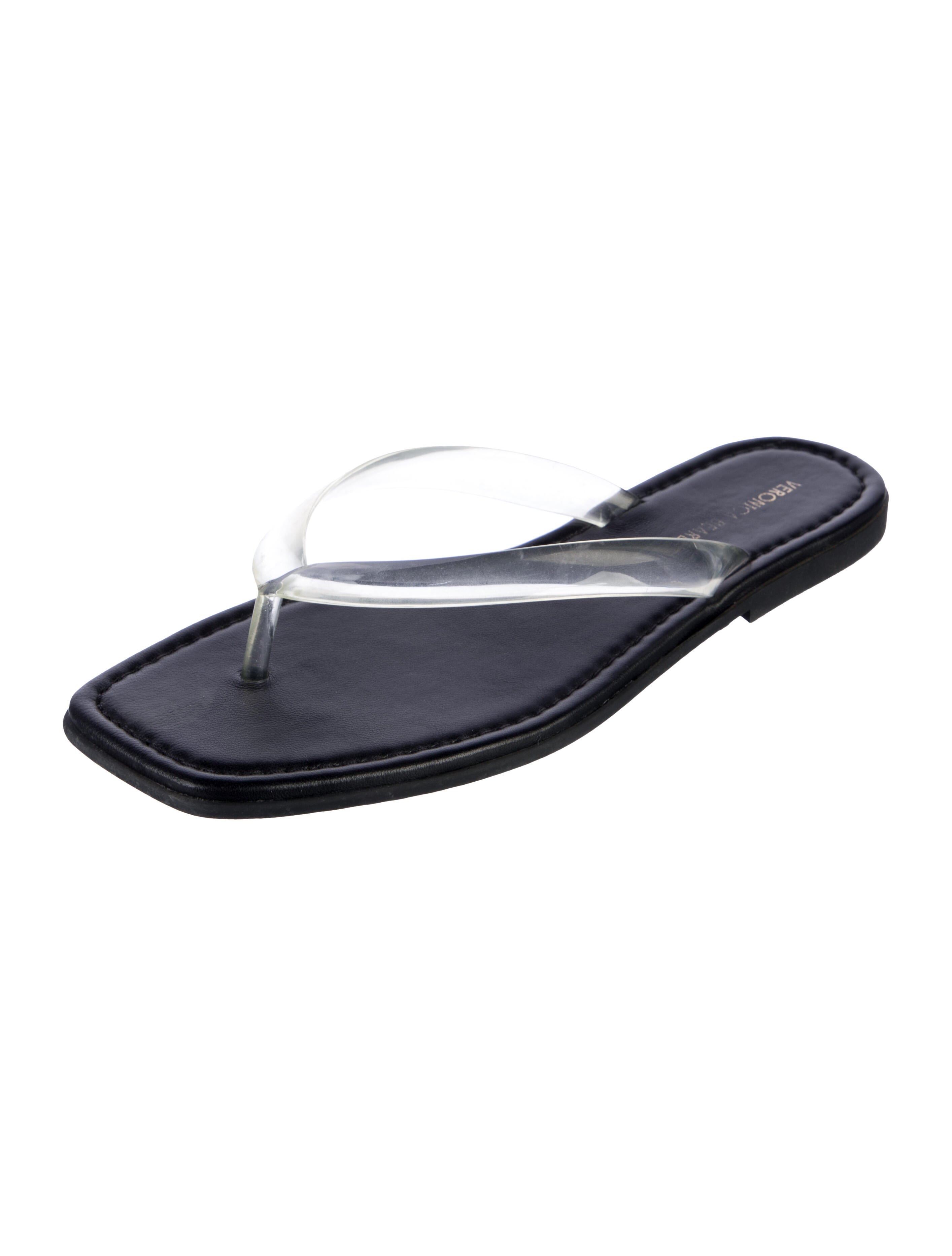 Veronica Beard Leather Flip Flops