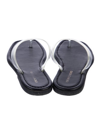 Veronica Beard Leather Flip Flops