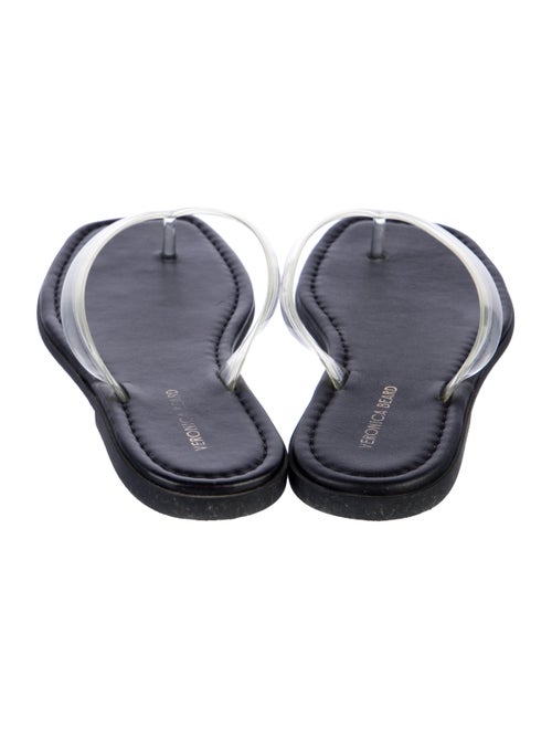 Veronica Beard Leather Flip Flops