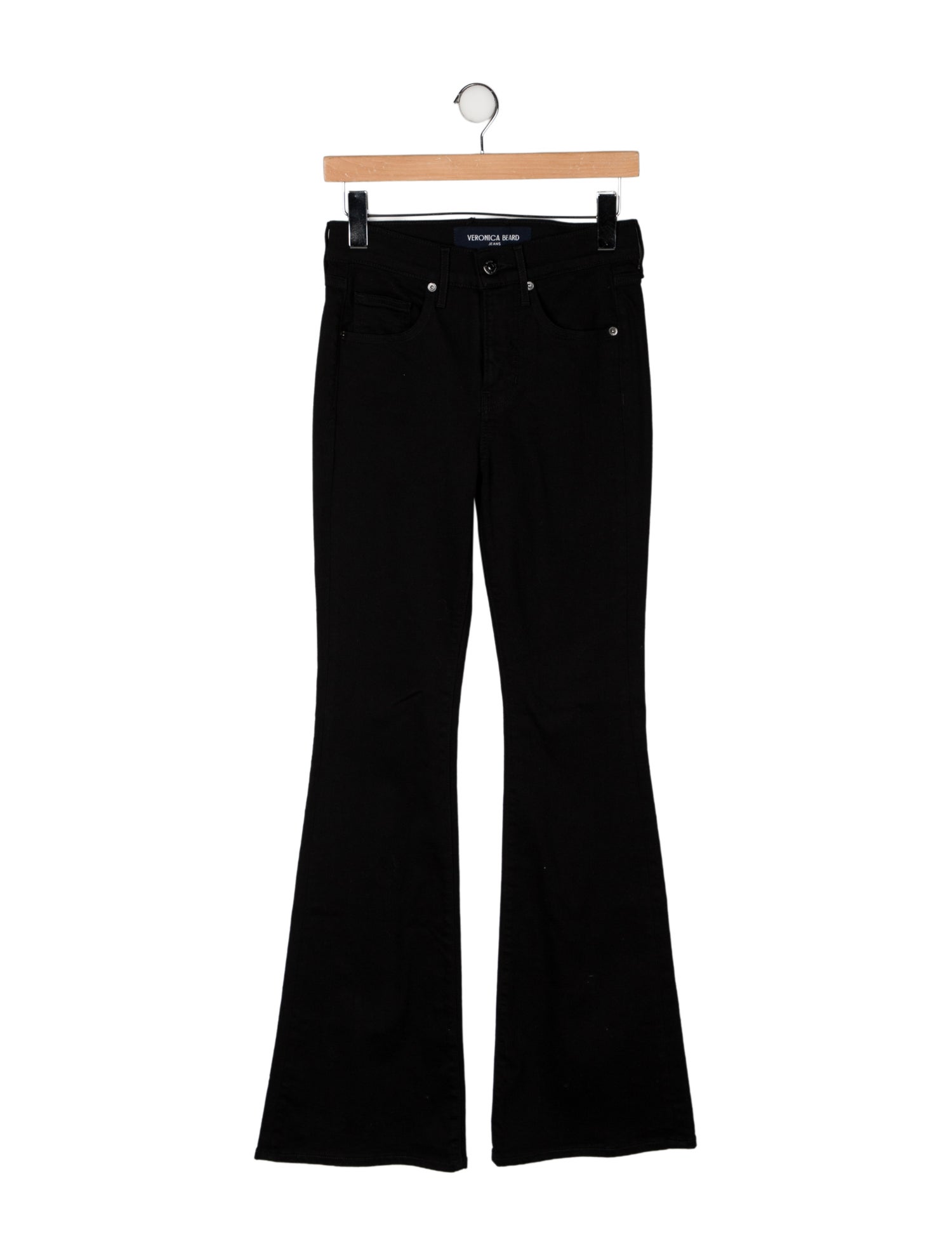 Veronica Beard Mid-Rise Wide Leg Jeans