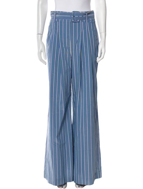 Veronica Beard Striped Wide Leg Pants