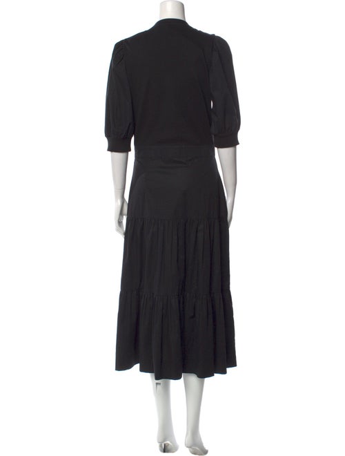 Veronica Beard V-Neck Long Dress