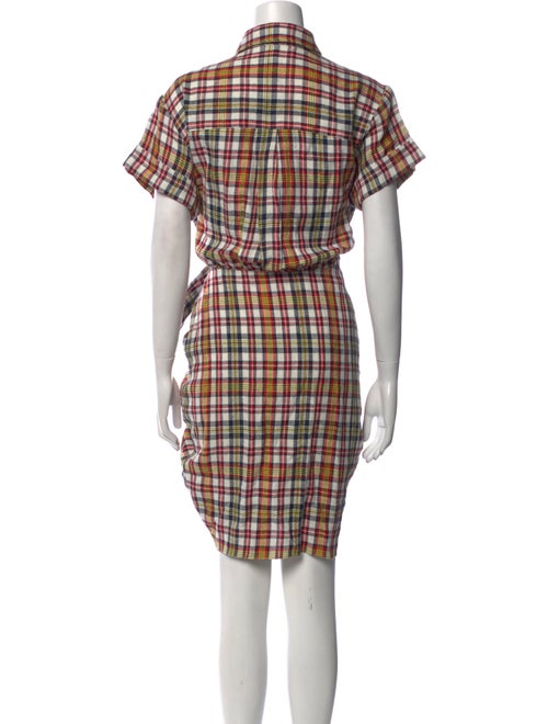 Veronica Beard Plaid Print Knee-Length Dress