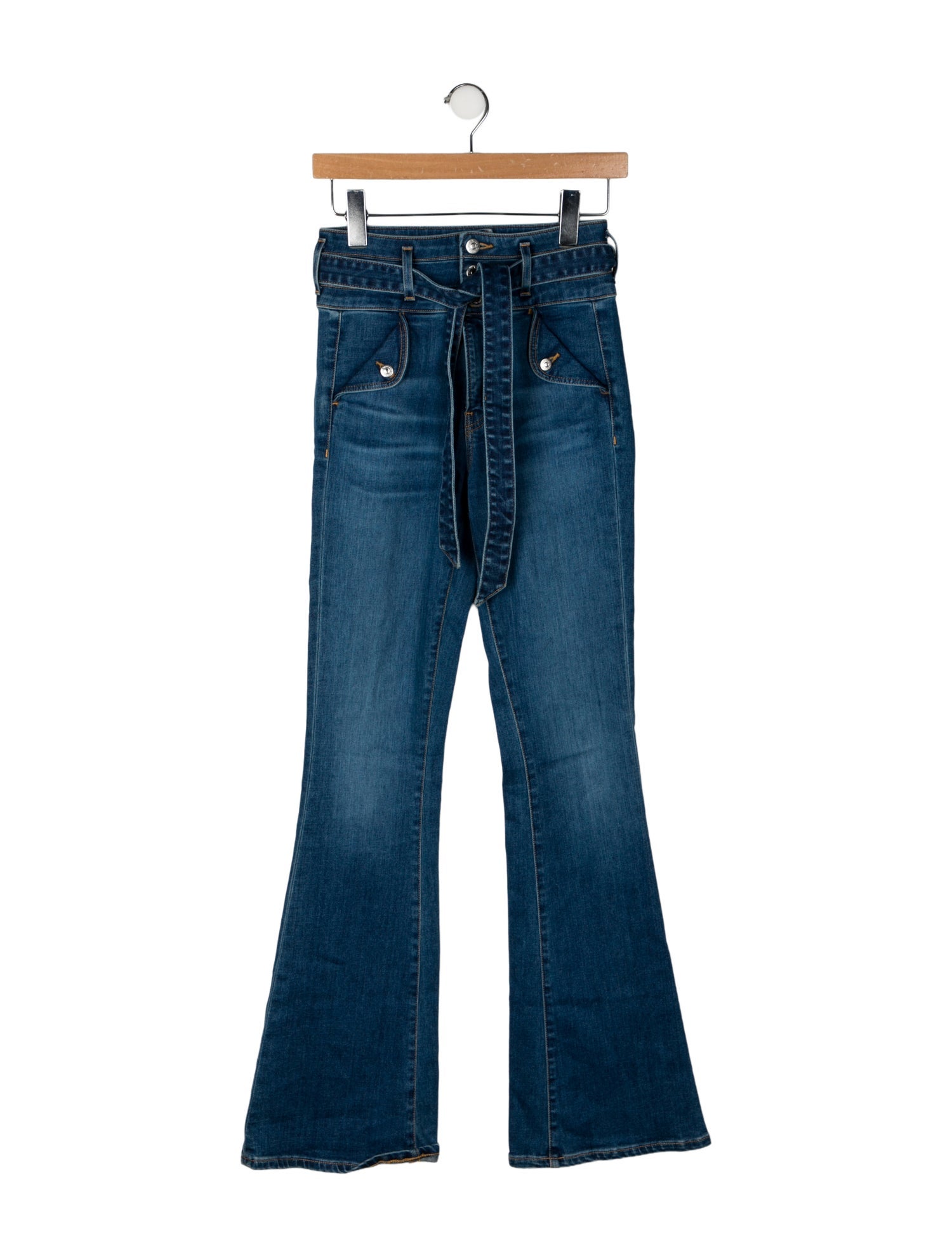 Veronica Beard High-Rise Wide Leg Jeans