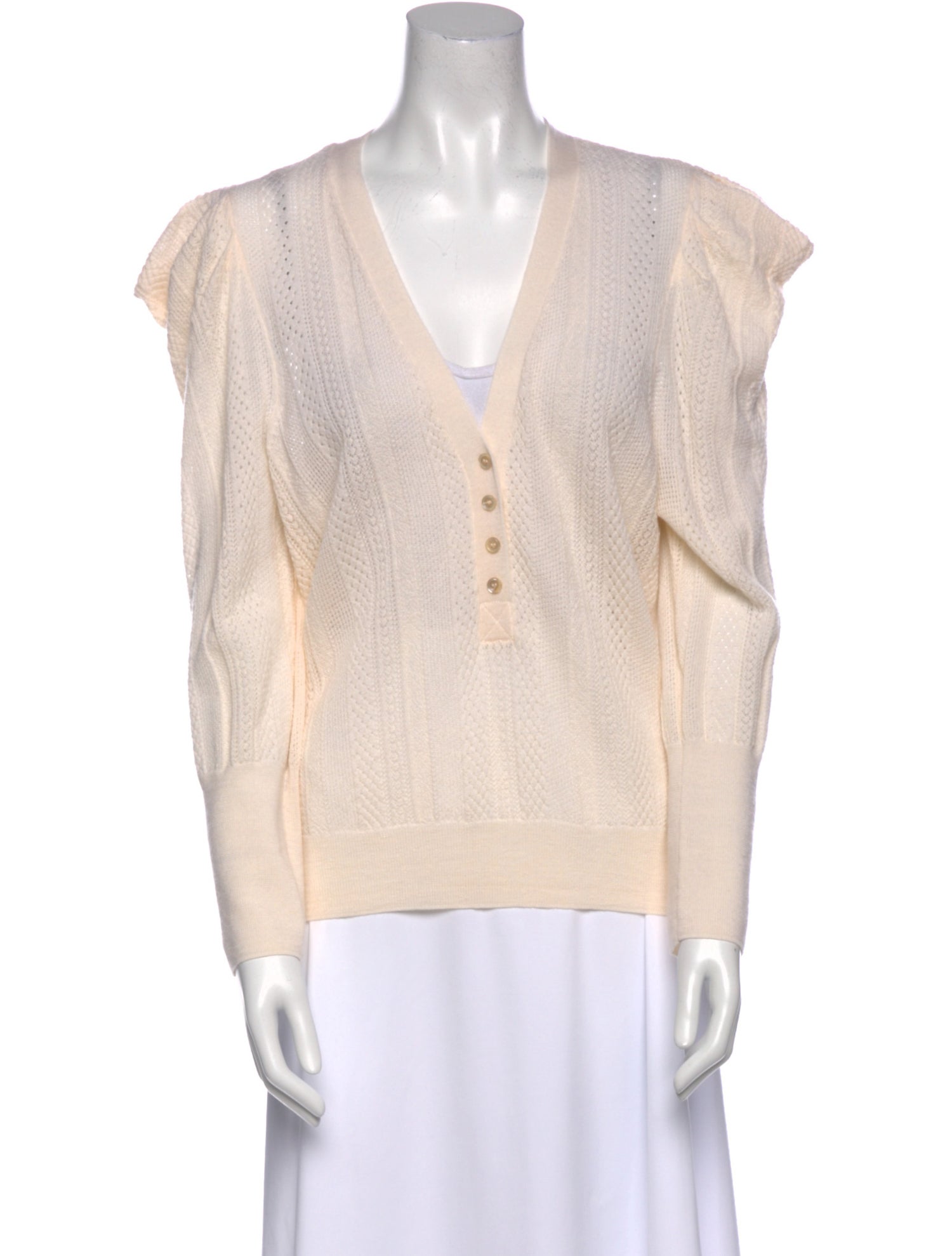 Veronica Beard Merino Wool V-Neck Sweater