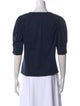 Veronica Beard Bateau Neckline Three-Quarter Sleeve T-Shirt
