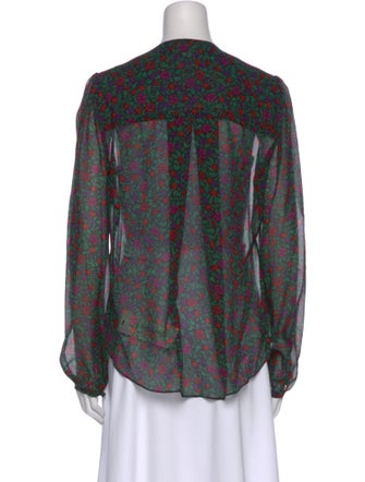 Veronica Beard Silk Printed Blouse