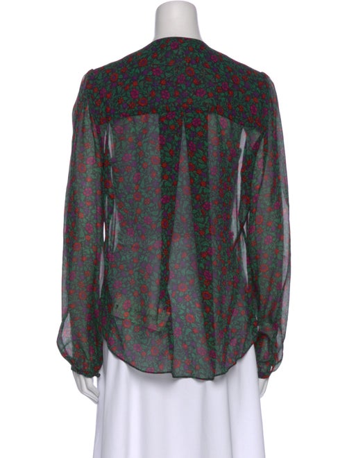 Veronica Beard Silk Printed Blouse