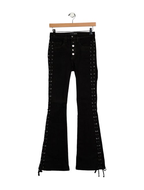 Veronica Beard Mid-Rise Wide Leg Jeans