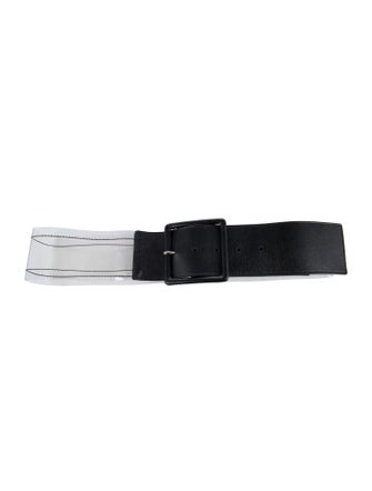 Veronica Beard Wide PVC Belt