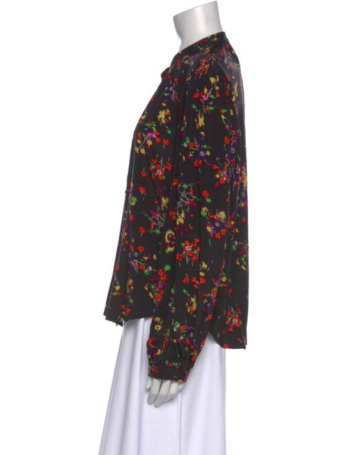 Veronica Beard Silk Floral Print Blouse