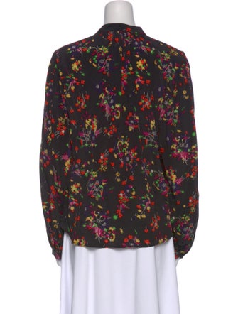 Veronica Beard Silk Floral Print Blouse