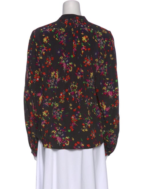 Veronica Beard Silk Floral Print Blouse