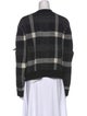 Veronica Beard Plaid Print Crew Neck Sweatshirt