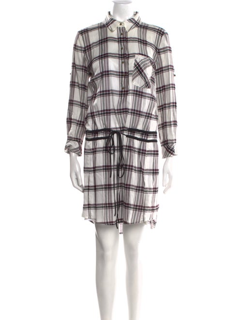 Veronica Beard Plaid Print Mini Dress