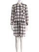 Veronica Beard Plaid Print Mini Dress