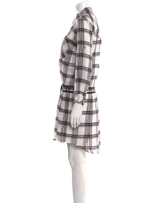 Veronica Beard Plaid Print Mini Dress