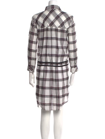 Veronica Beard Plaid Print Mini Dress