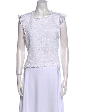 Veronica Beard Scoop Neck Sleeveless Top