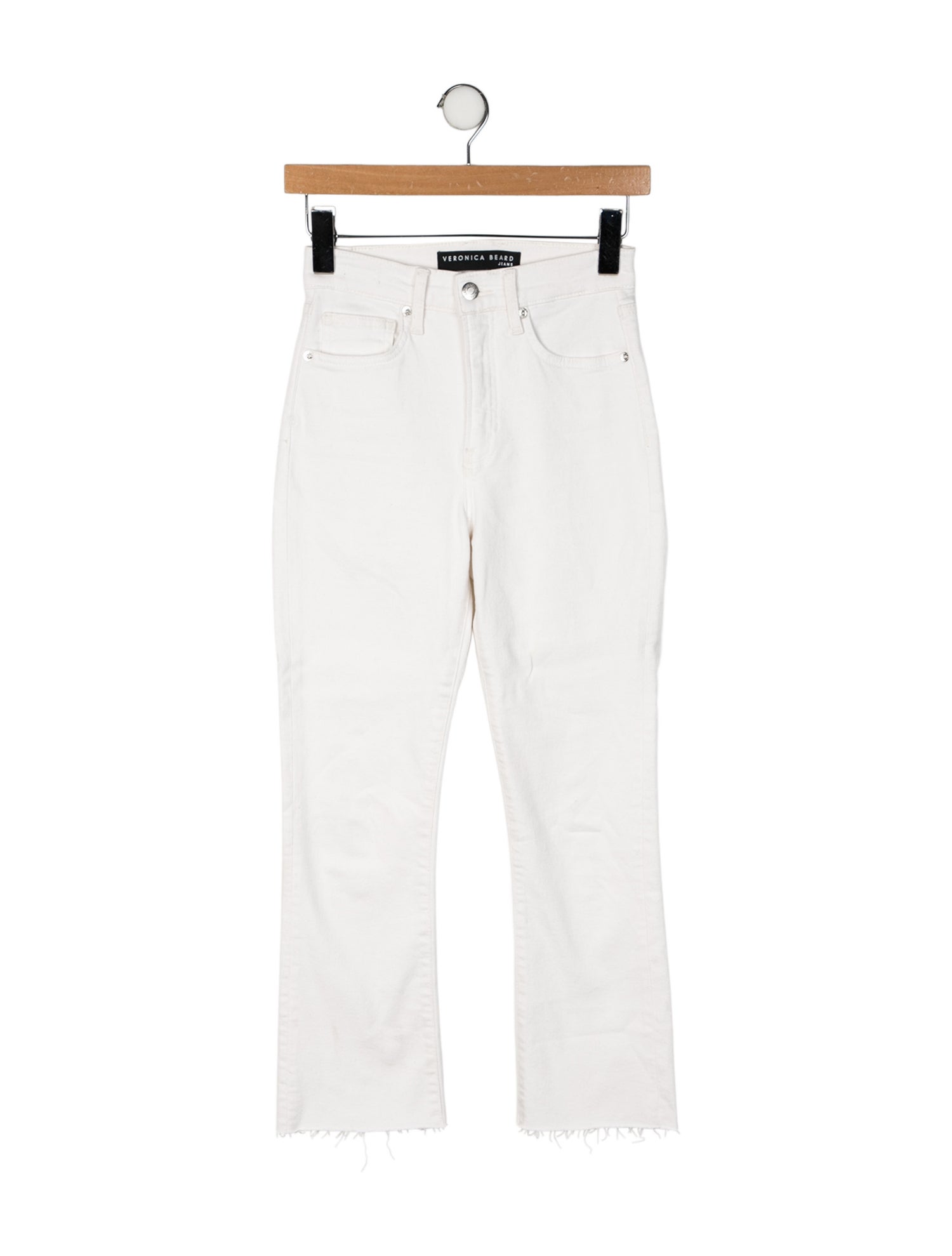 Veronica Beard Mid-Rise Straight Leg Jeans